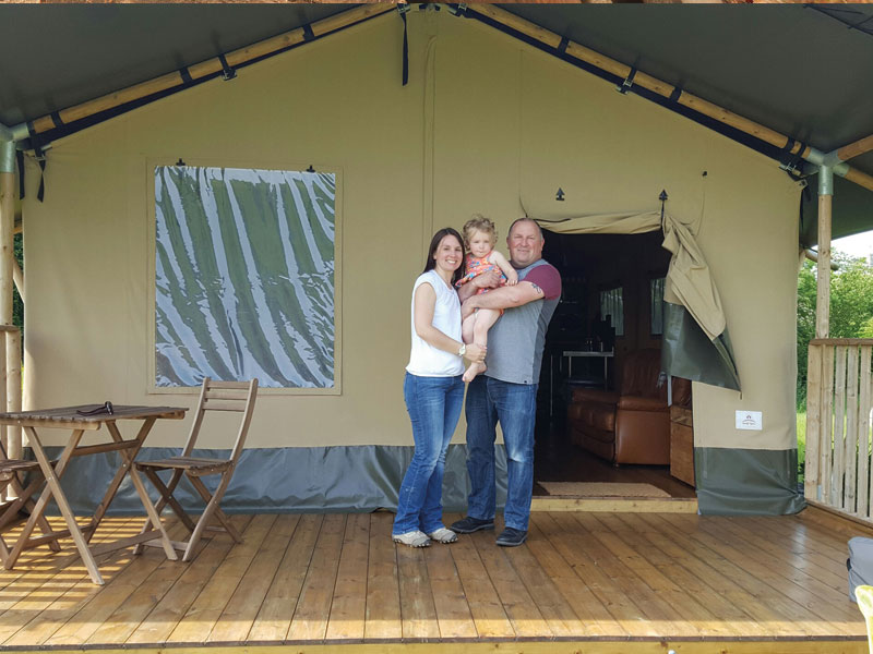 Aller Farm, Devon Safari Tent Picture Gallery