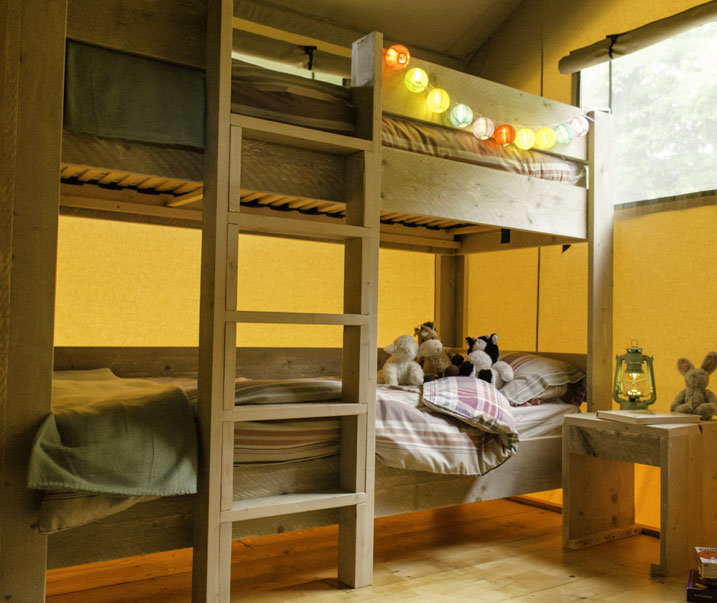 safari tent bunk beds