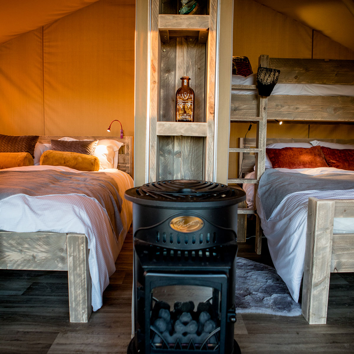 Safari Tent Plus Range cabin bed