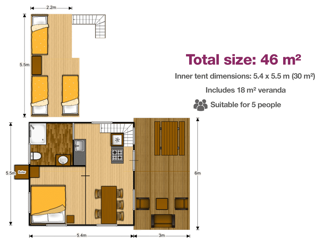 5.4x5 safari lodge floor plan