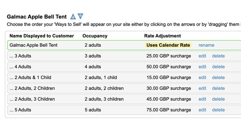 booking surcharges