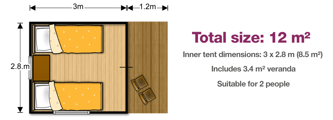 Safari Pod floor plan