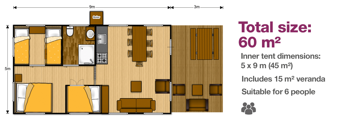 woody 5x9 safari tent floor plan